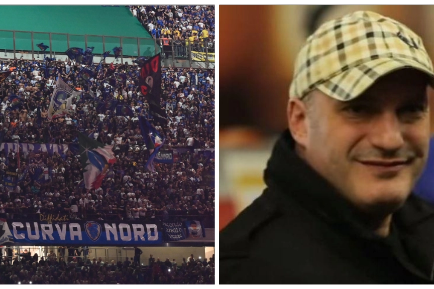 Nino Ciccarelli, leader della Curva Nord, tra i pochi non indagati nell'inchiesta suglia affari illeciti degli ultras milanesi