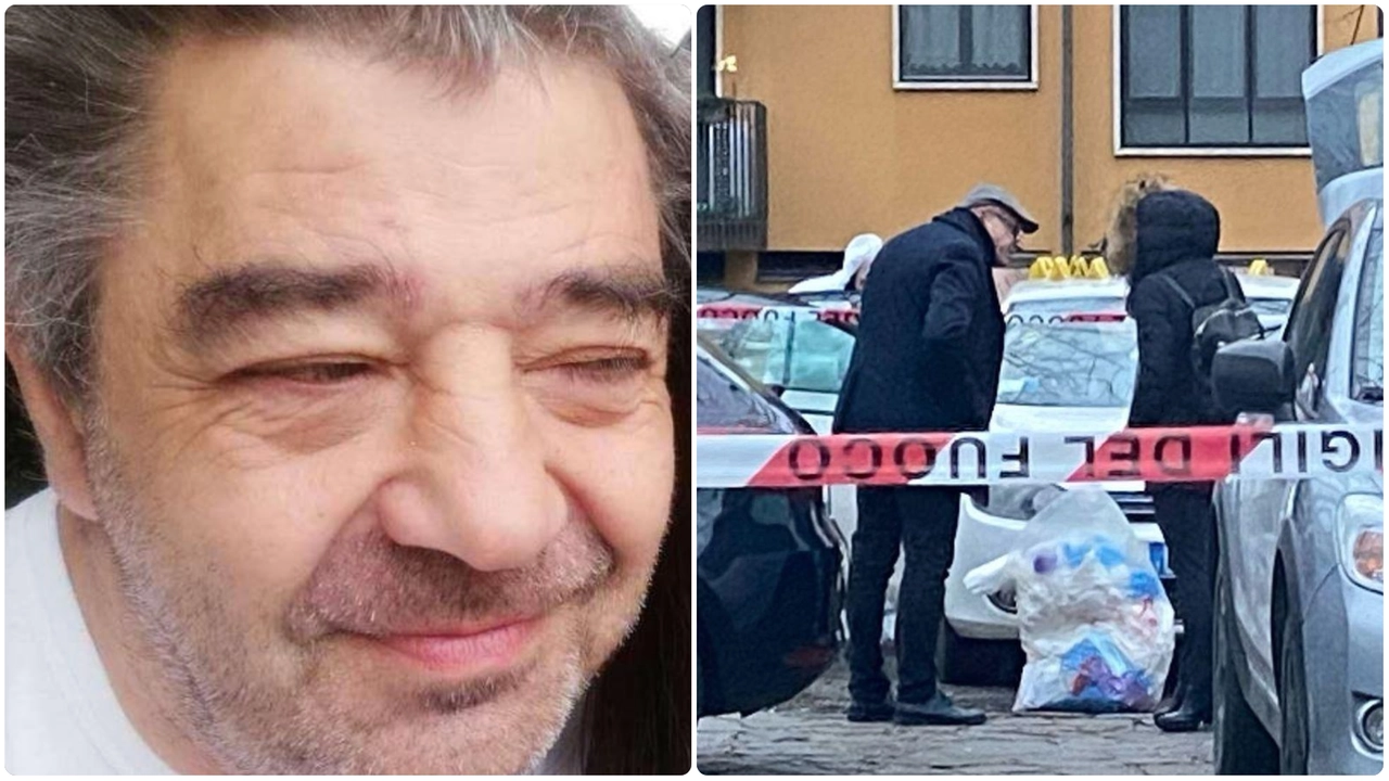 Gli inquirenti vicino all’auto in cui Roberto Bolzoni detto “Rambo“ è stato ritrovato in un lago di sangue Gli inquirenti vicino all’auto in cui Roberto Bolzoni detto “Rambo“ è stato ritrovato in un lago di sangue