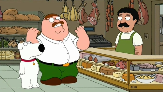 La scena de I Griffin che ha ispirato il nome di Miscusi