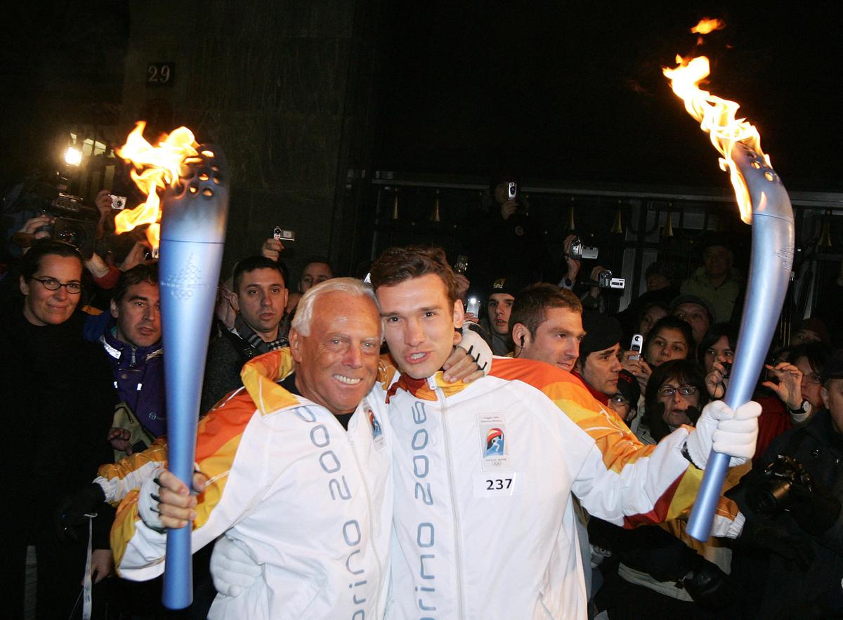 armani e shevchenko l8217amicizia e il business insieme fra il calciatore e il grande stilista