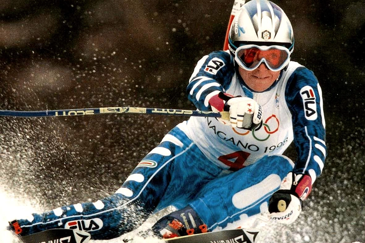 Deborah Compagnoni nel Gigante d’oro di Nagano ’98 dove vinse pure l’argento in Slalom speciale