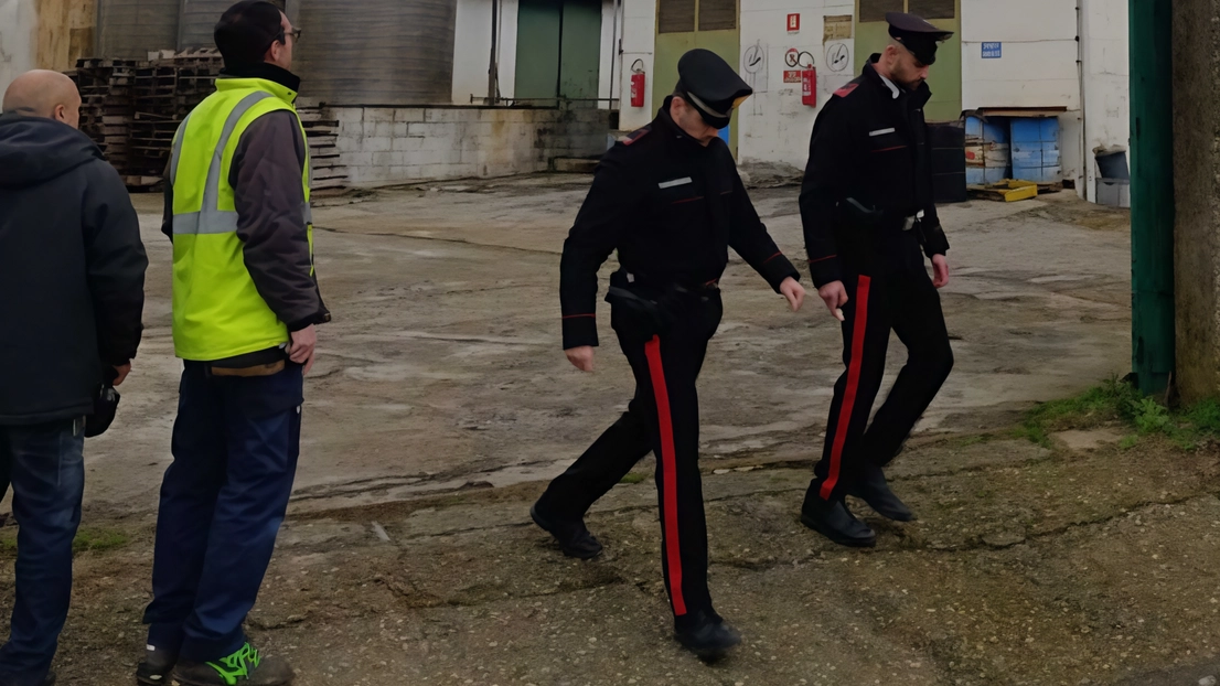 Forze dell’ordine e soccorritori davanti alla azienda Iml di Offanengo Forze dell’ordine e soccorritori davanti alla azienda Iml di Offanengo