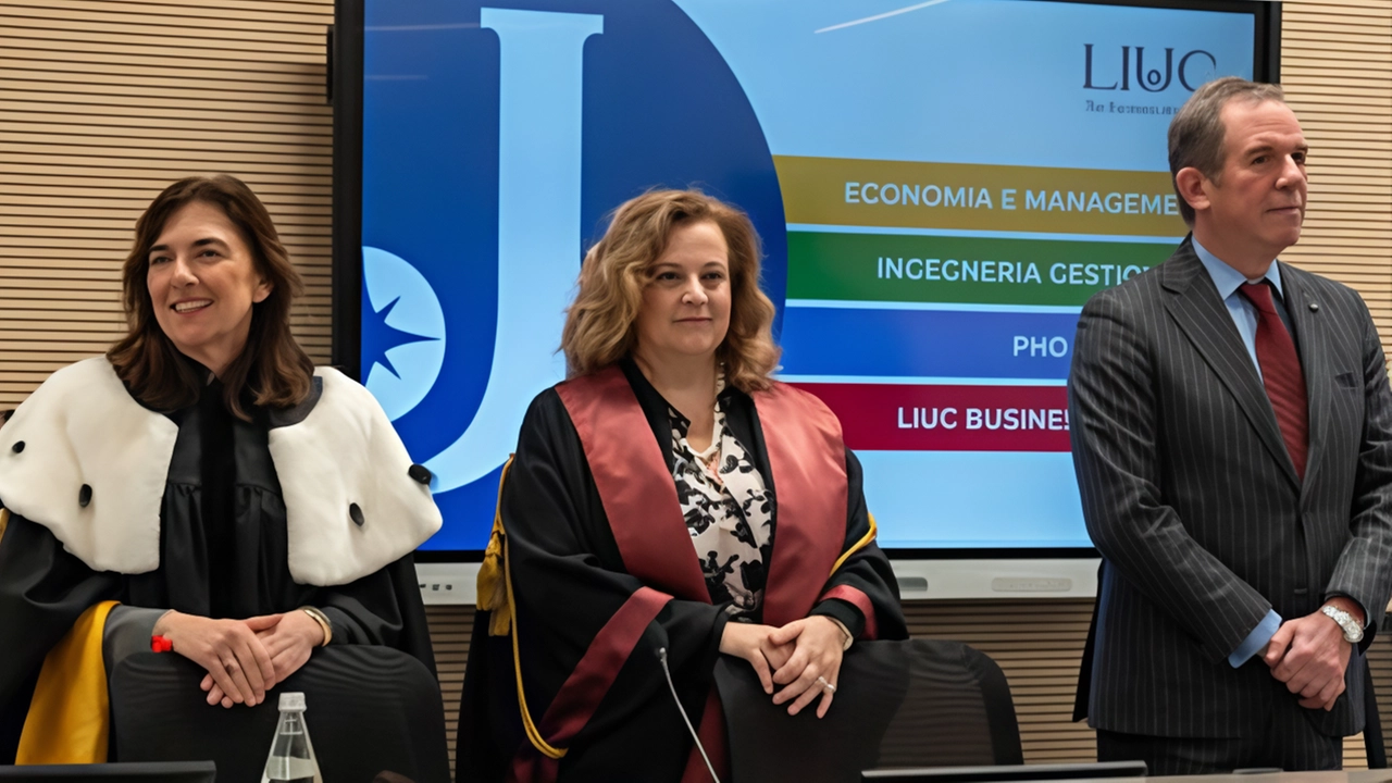 L’inaugurazione dell’anno accademico della Liuc con il nuovo rettore Anna Gervasoni (a sinistra). , Giovanna Iannantuoni, presidente conferenza Rettori, e Giovanni Gorno Tempini, presidente di Cassa Depositi e Prestiti L’inaugurazione dell’anno accademico della Liuc con il nuovo rettore Anna Gervasoni (a sinistra). , Giovanna Iannantuoni, presidente conferenza Rettori, e Giovanni Gorno Tempini, presidente di Cassa Depositi e Prestiti