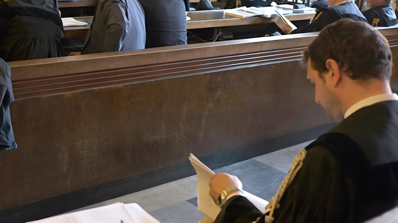 Un’aula del Tribunale di Monza