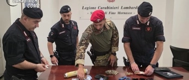Droga di ogni genere: due arresti nei boschi a Fino Mornasco