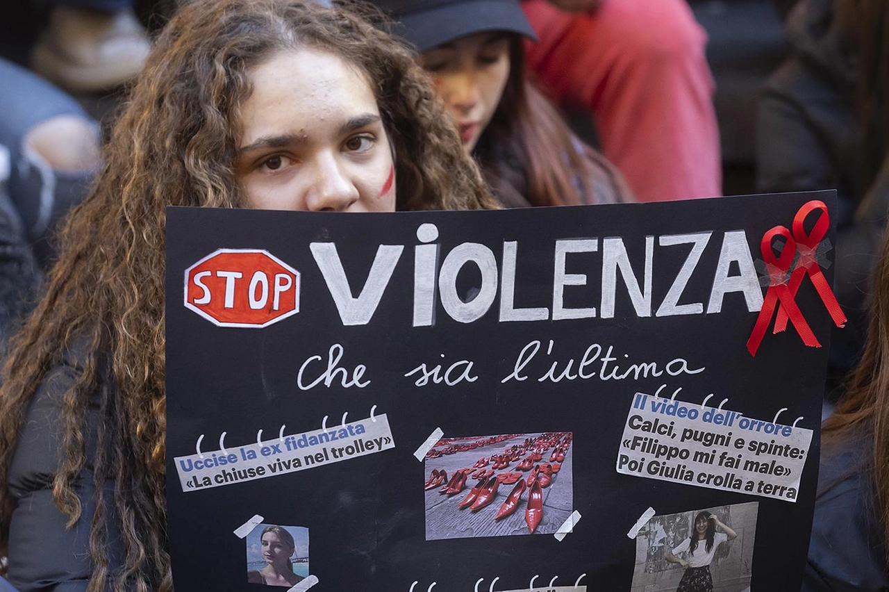 Una manifestazione contro la violenza sulle donne (Archivio)
