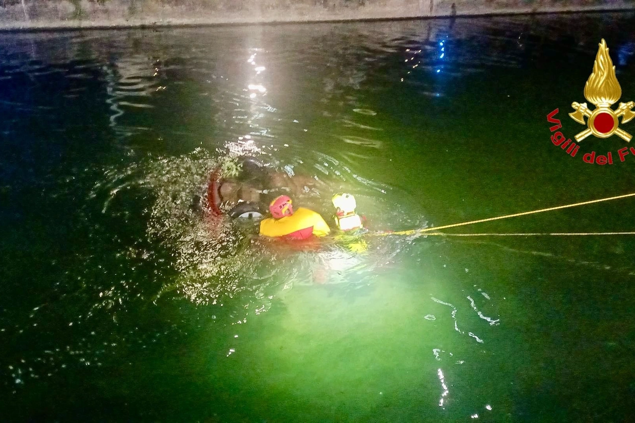 CORSICO, FINISCE CON AUTO NEL NAVIGLIO: MORTO 24ENNE (FOTO 2)