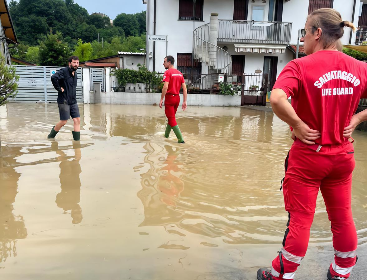 Il nubifragio e la piena del Seveso. Il fiume invade cantine e giardini. Lentate sott’acqua come un anno fa Il nubifragio e la piena del Seveso. Il fiume invade cantine e giardini. Lentate sott’acqua come un anno fa