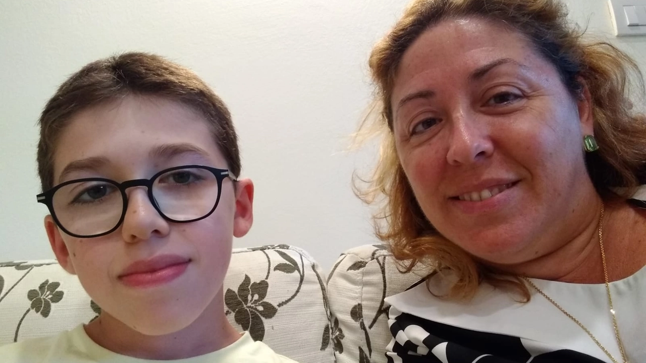 Diego Vergani insieme a mamma Francesca