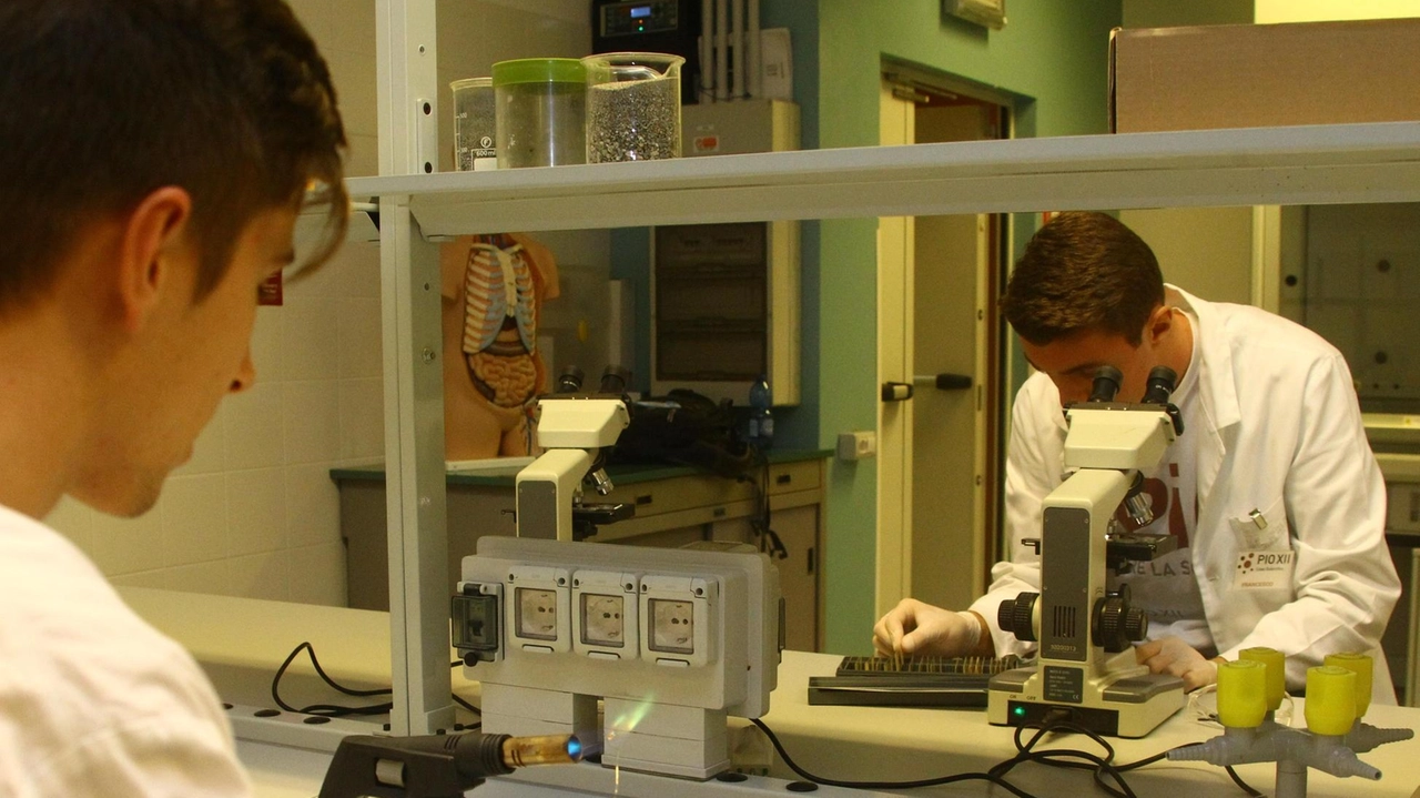 Un laboratorio dell’istituto di via Carducci nel capoluogo valtellinese La scuola è cresciuta negli anni Un laboratorio dell’istituto di via Carducci nel capoluogo valtellinese La scuola è cresciuta negli anni