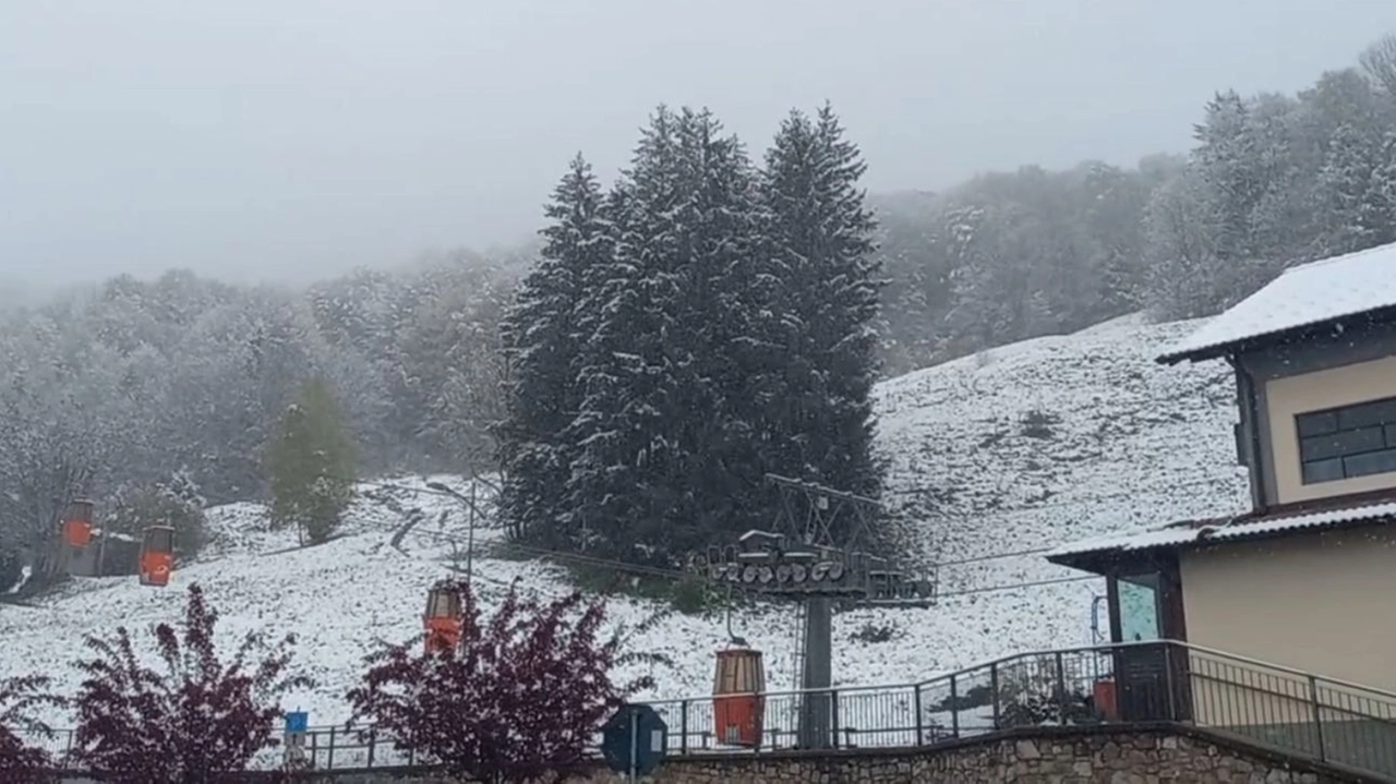 Neve a Selvino (frame video Facebook Carlo Ghidoni)