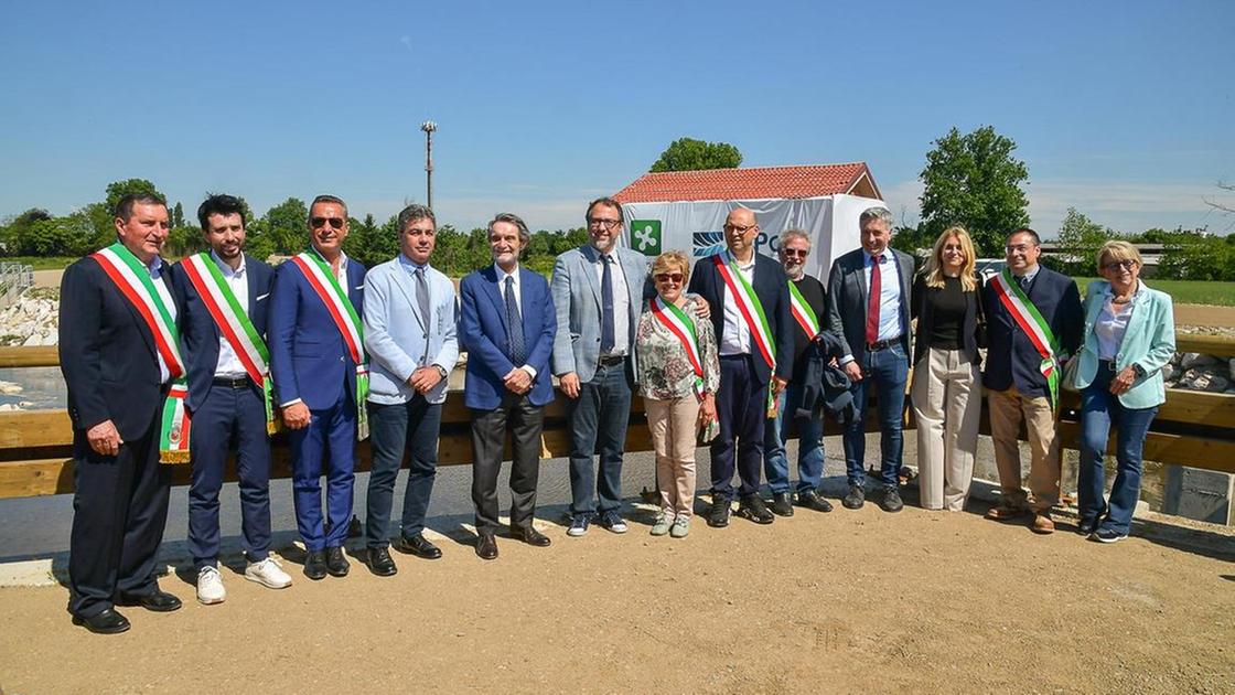 Sicurezza delle sponde. Fontana inaugura le vasche di laminazione: "Opera fondamentale" Sicurezza delle sponde. Fontana inaugura le vasche di laminazione: "Opera fondamentale"