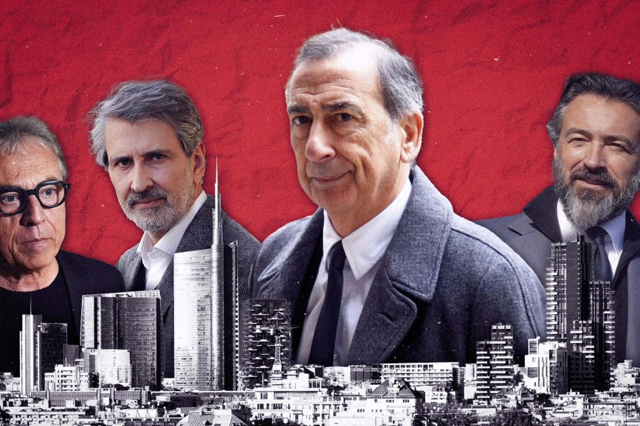Stefano Boeri, Giancarlo Tancredi, il sindaco di Milano Giuseppe Sala e Manfredi Catella