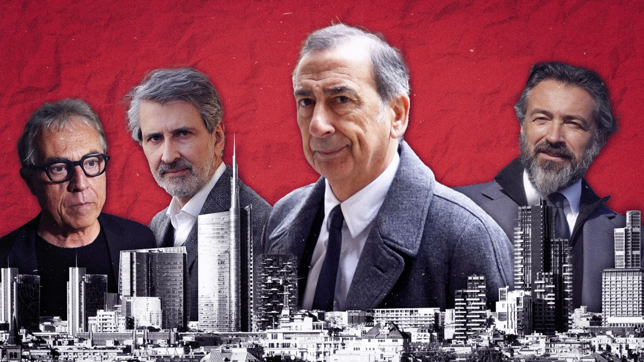 Stefano Boeri, Giancarlo Tancredi, il sindaco di Milano Giuseppe Sala e Manfredi Catella