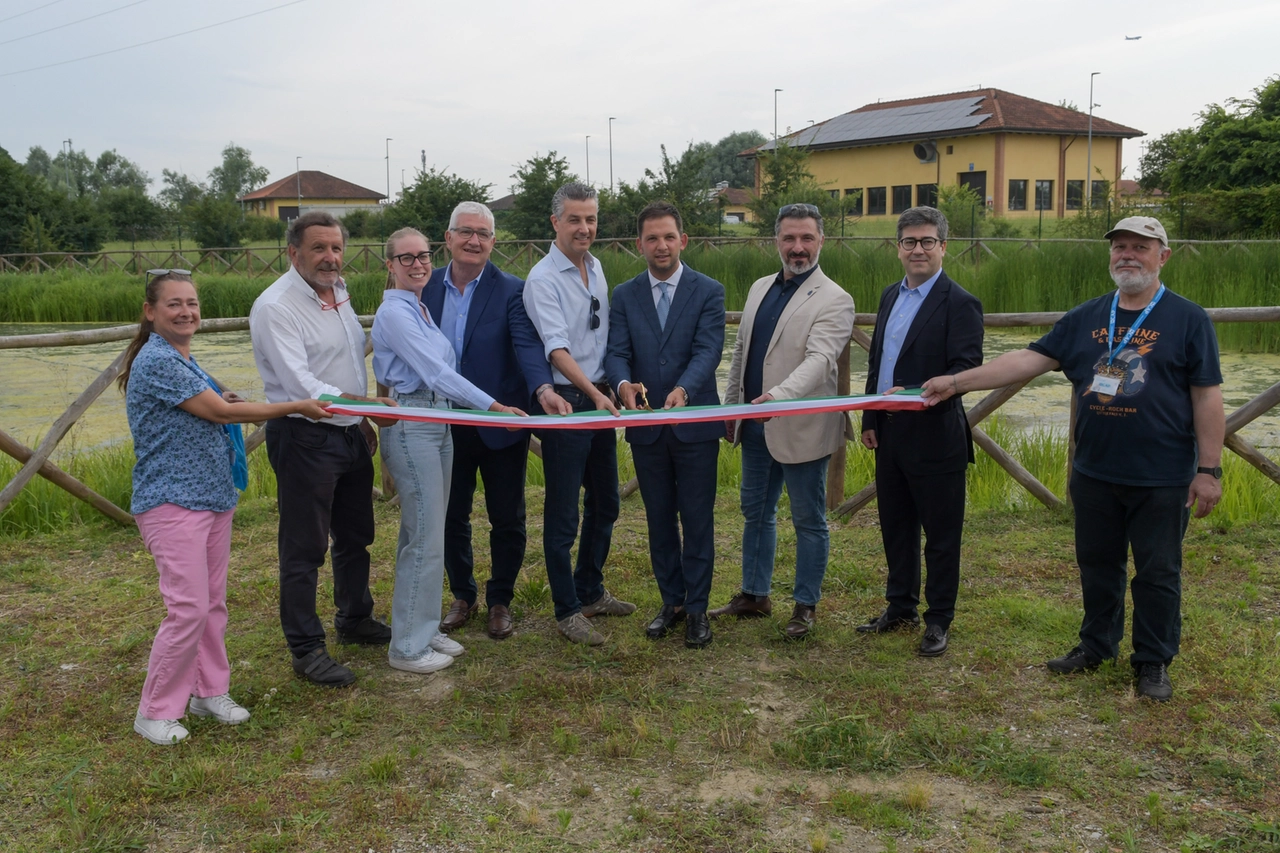 L'inaugurazione dell'oasi riqualificata oggi mercoledì 4 giugno