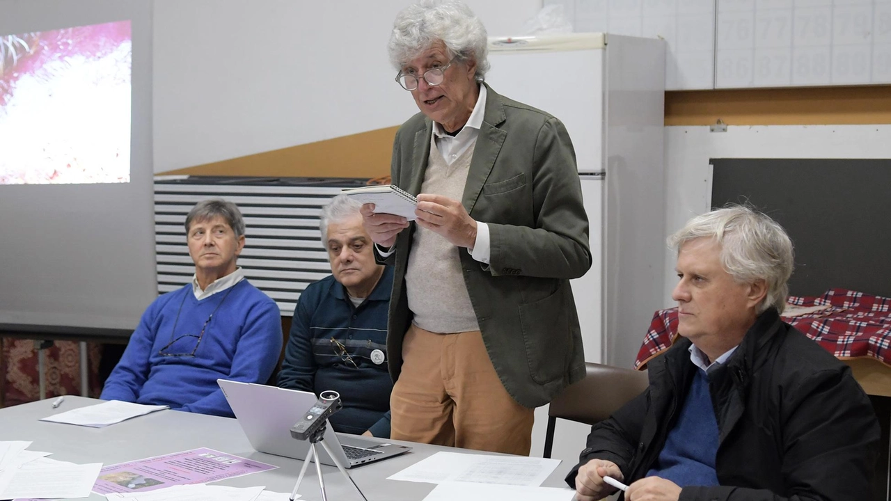 Giorgio Bianchini (Wwf) Ruggero Rognoni (Associazione Parco Sud), Renato Aquilani (Parco Sud) e Paolo Festa (consigliere Città metropolitana)