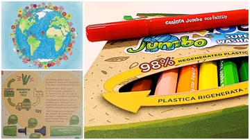 Carioca lancia i pennarelli ecofamily di plastica riciclata: “Siamo innovatori”