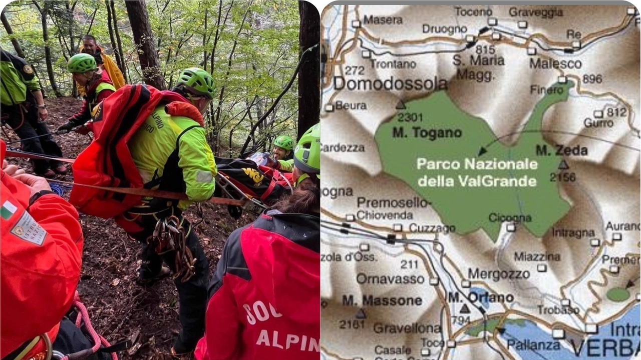 Uomini del soccorso alpino e la zona dove si concentrano le ricerche Uomini del soccorso alpino e la zona dove si concentrano le ricerche