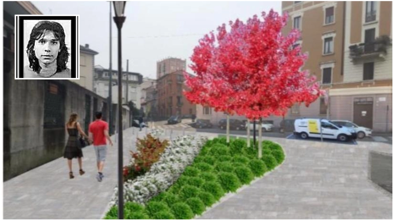 Il rendering del futuro slargo e a Segio Ramelli