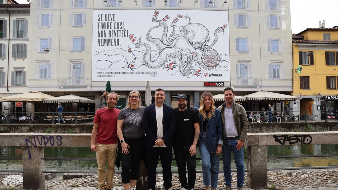 Il team di Ichnusa insieme ai partner Legambiente e Urban Center