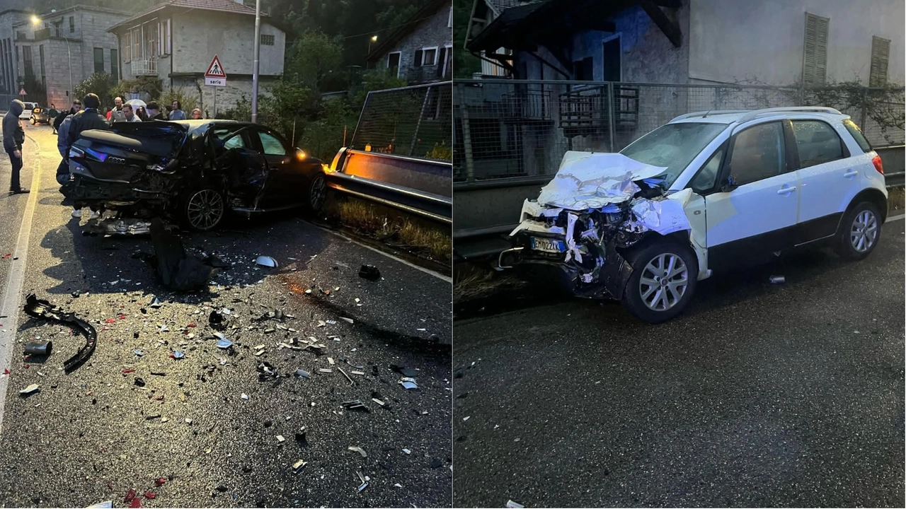 Due dei veicoli coinvolti andati distrutti nel devastante incidente costato la vita a un ragazzo di 23 anni di Piantedo