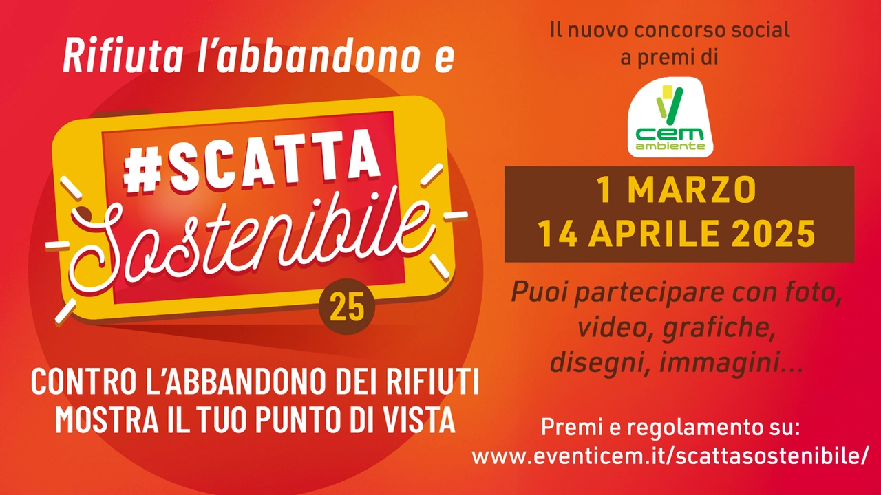 Ancora due settimane per partecipare a #ScattaSostenibile, il concorso a premi di CEM Ambiente. In palio tre biciclette
