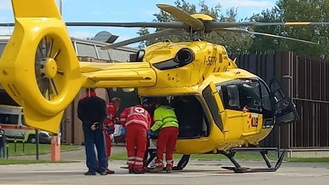 L’ospite della cooperativa Amicizia è stato trasporto con l’elisoccorso in ospedale a Cremona