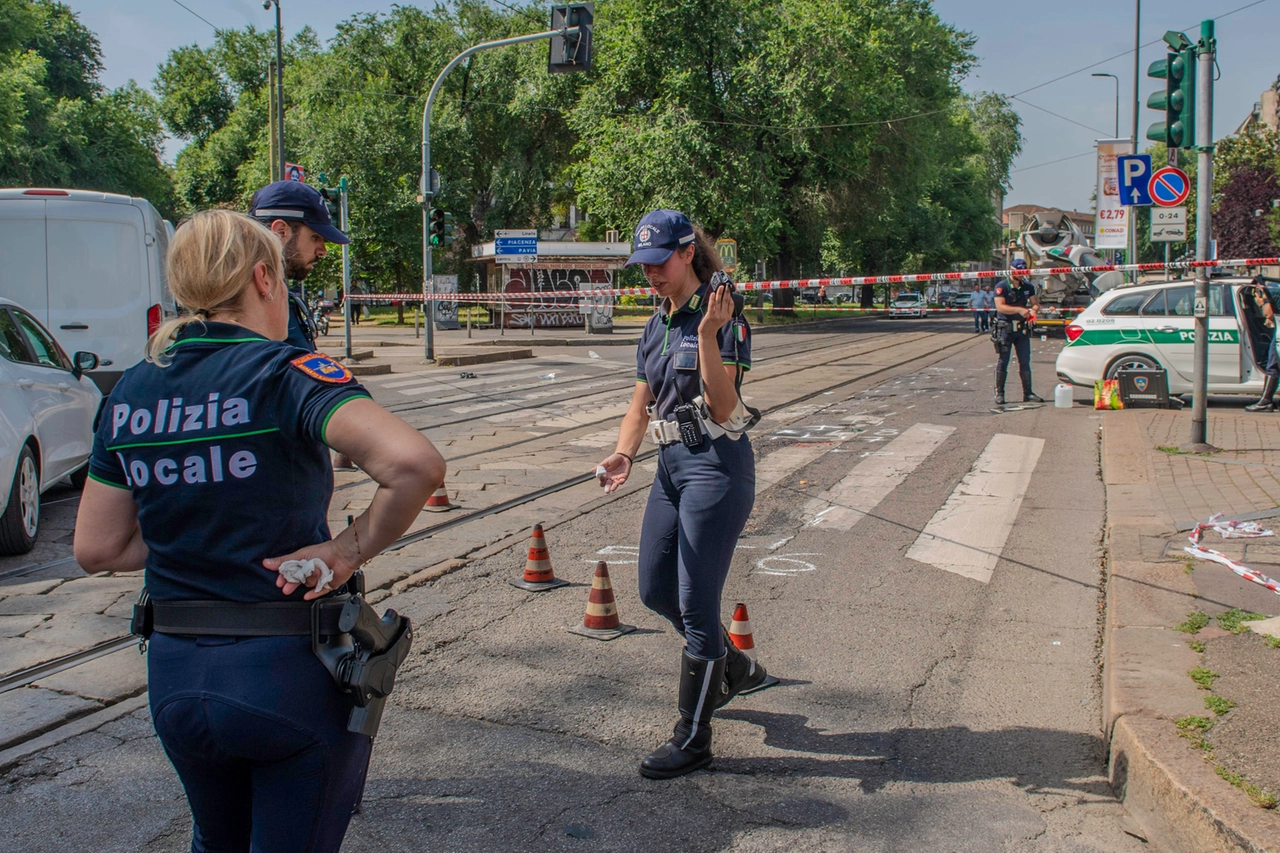 La polizia locale sul luogo della tragedia