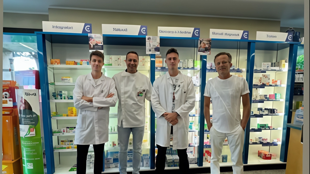 La famiglia Quartaroli nella. farmacia colpita dai ladri Il negozio di Vaiano Cremasco è l’ennesimo finito nel mirino dei malviventi