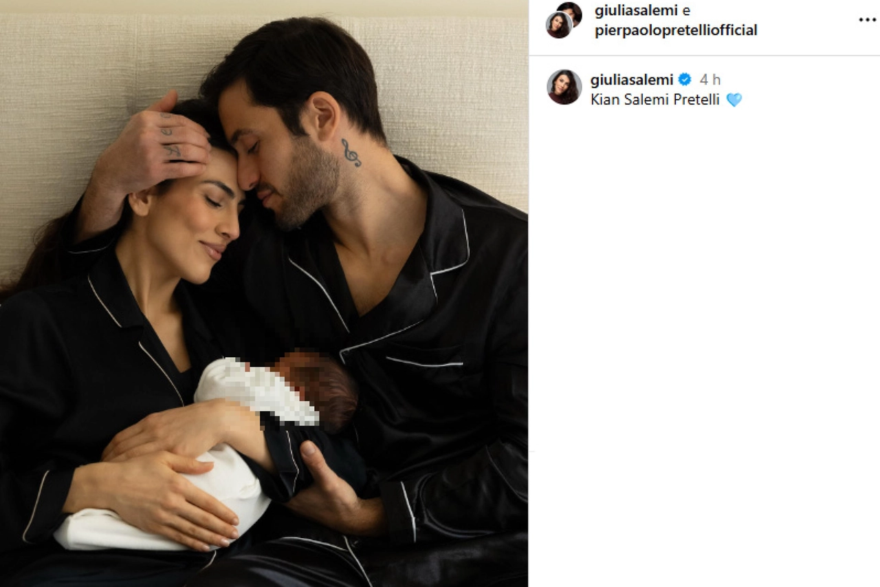 Giulia Salemi e Pierpaolo Pretelli sono genitori, è nato Kian