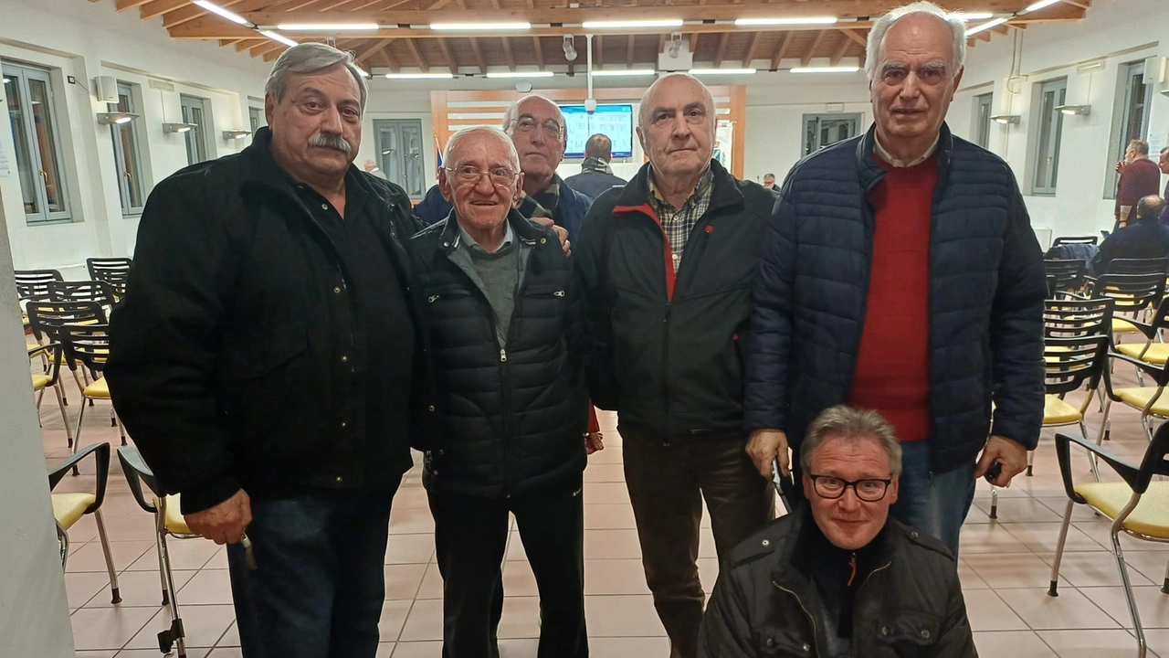 Il gruppo dei bocciofili bareggesi