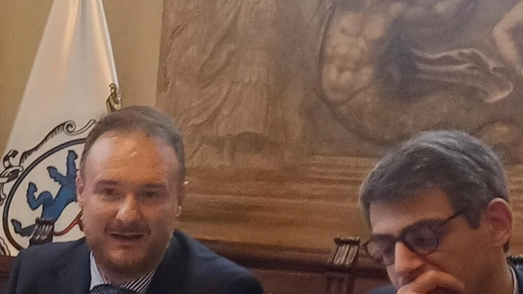 Gli assessori comunali Marco Garza e Andrea Poli