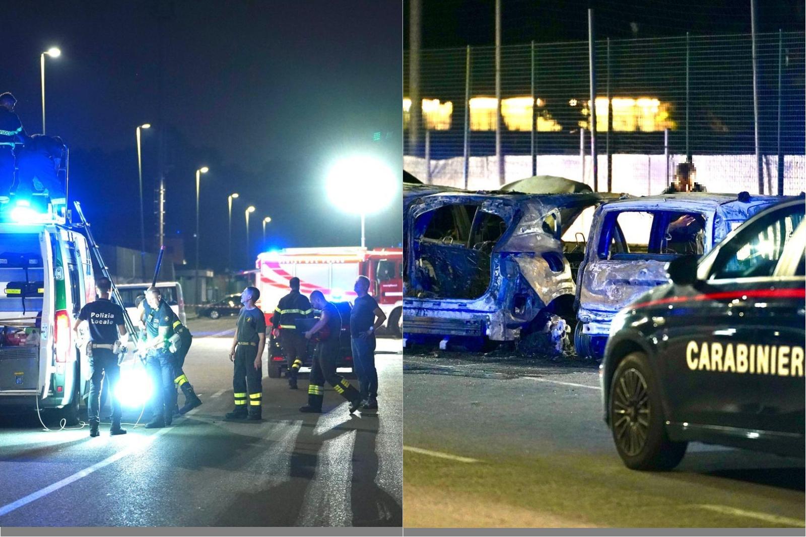 morto carbonizzato tra le auto in fiamme a sesto l8217ipotesi la vittima 232 un vigile del fuoco