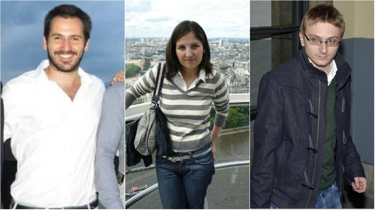 Andrea Sempio (indagato per omicidio in concorso), Chiara Poggi e Alberto Stasi (condannato a 16 anni)