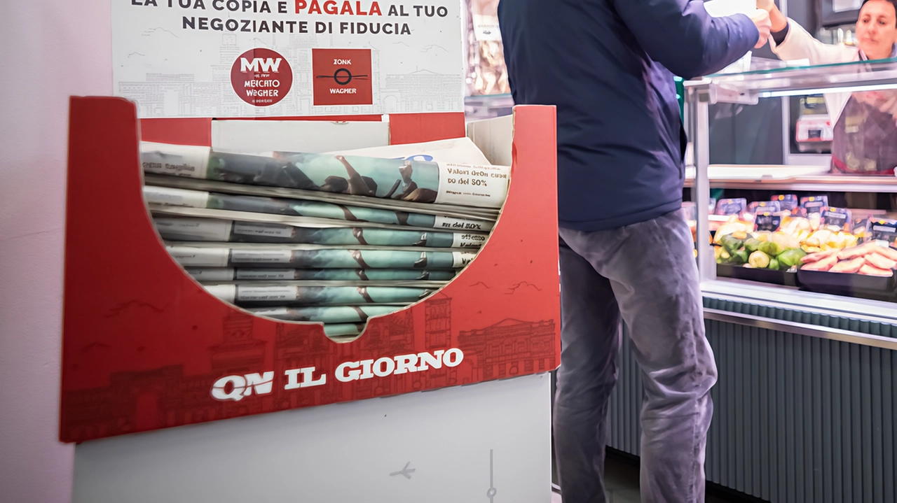 “Il Giorno“ si può acquistare mentre si fa la spesa