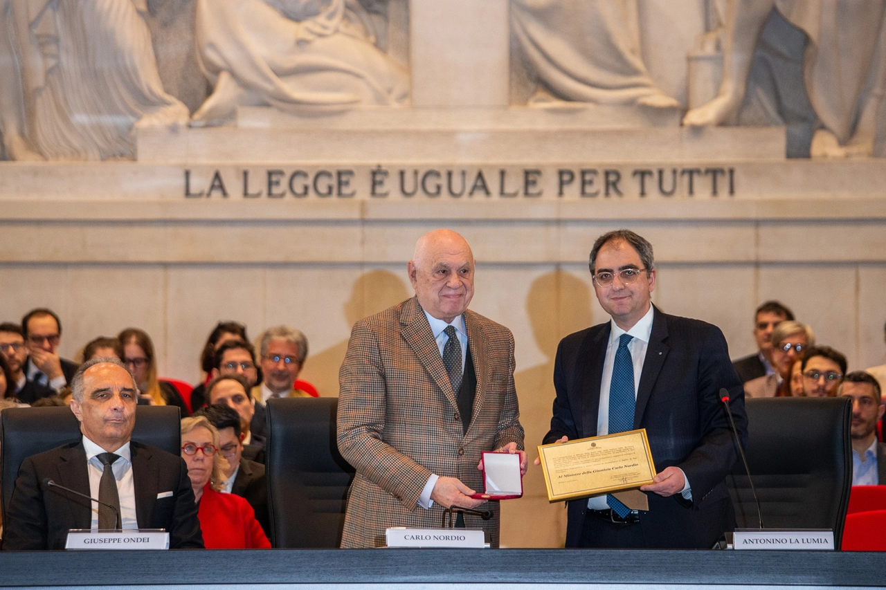 Consegna del sigillo di San Gerolamo al ministro Nordio