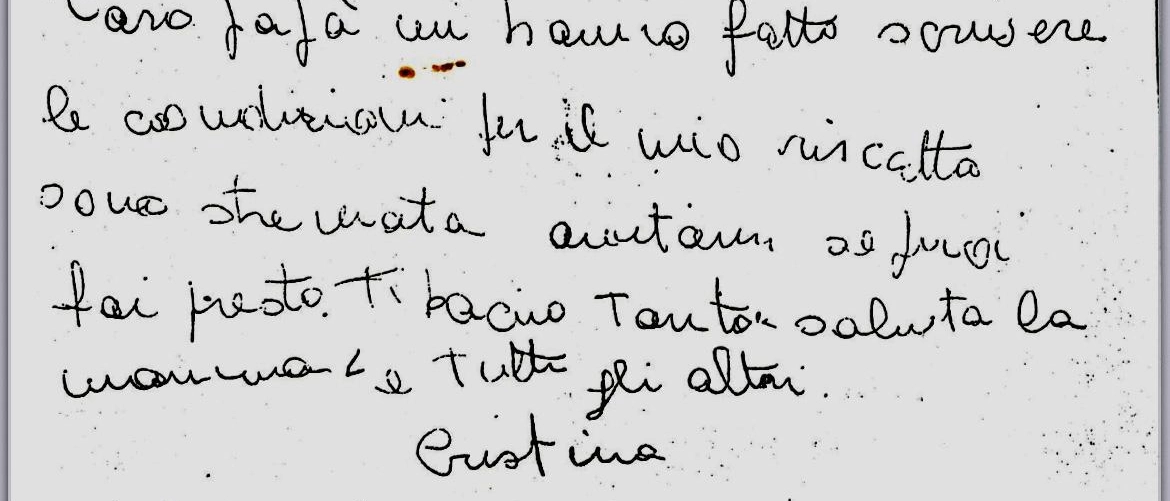 Cristina Mazzotti, rapita e uccisa, le sue ultime parole: "Carò papà, ho tanta paura, sto male e soffoco"
