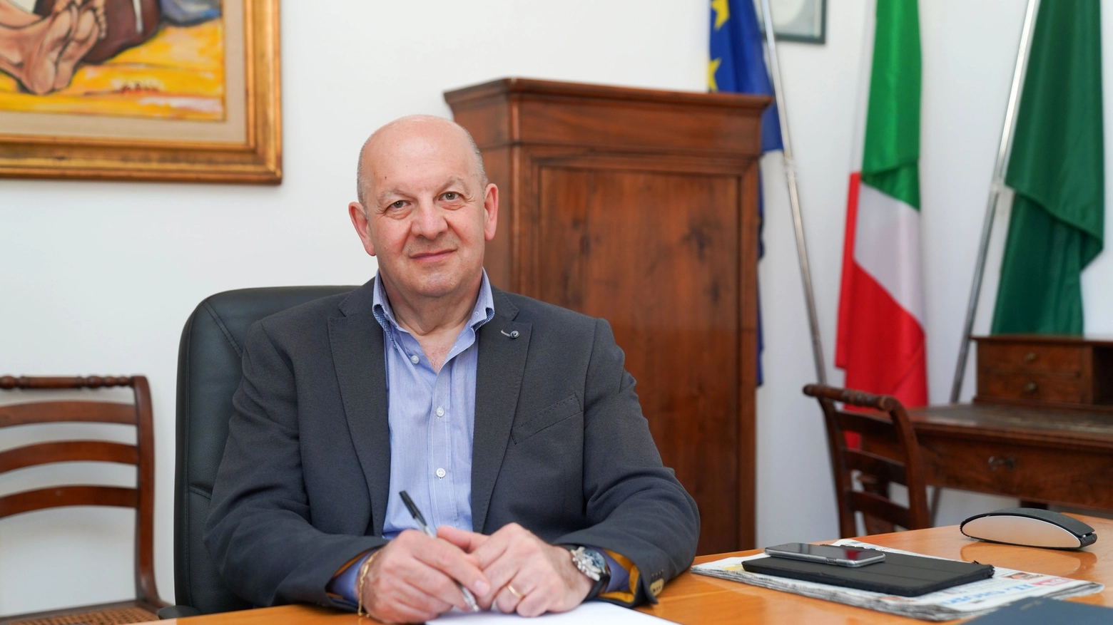 Il sindaco Ezio Casati, sindaco di Paderno Dugnano