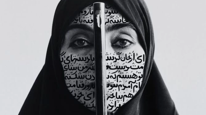 SHIRIN NESHAT. Body of Evidence. A cura di Diego Sileo e Beatrice Benedetti 28 marzo - 8 giugno 2025, Pac di Milano (Foto Instagram Milano Art Week)
