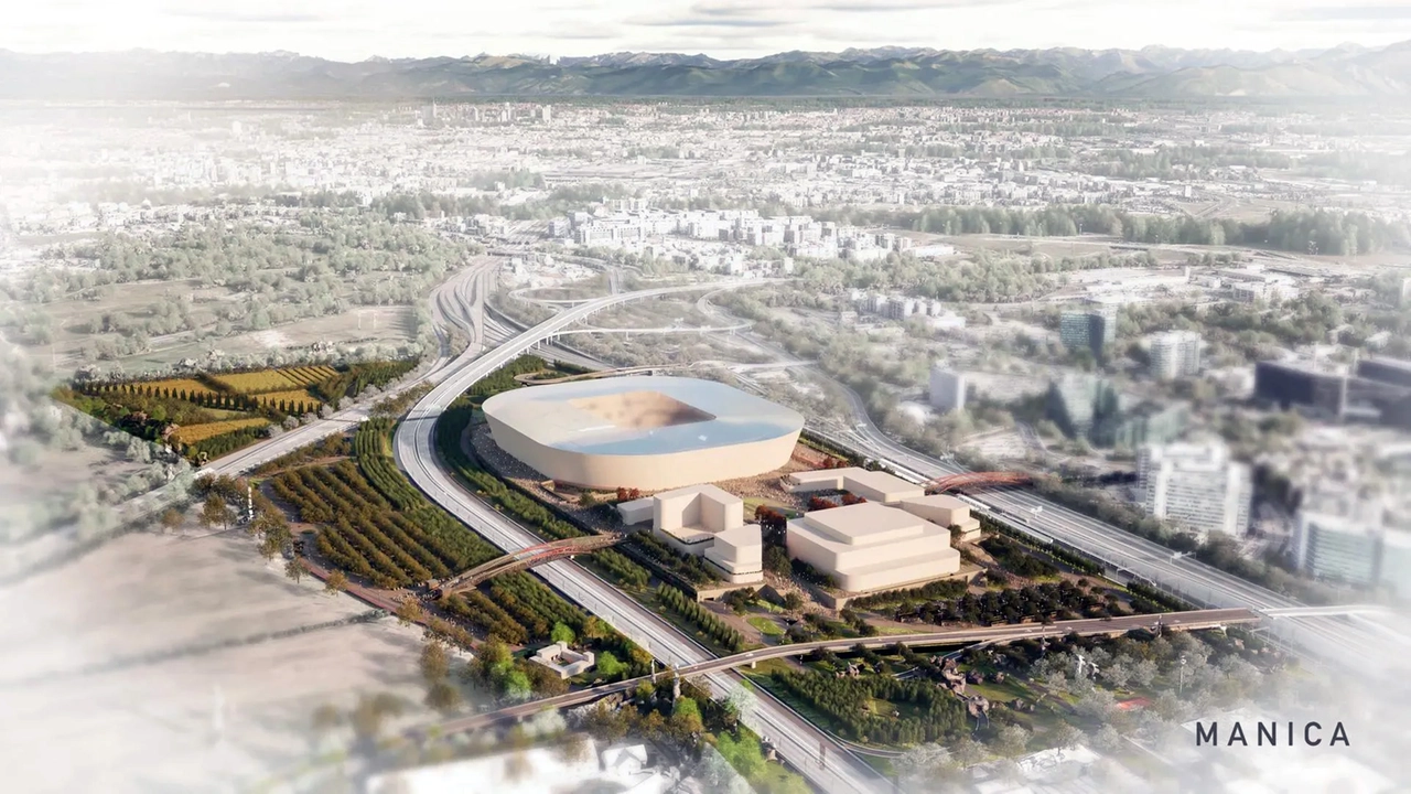 Stadio del Milan a San Donato, il rendering Stadio del Milan a San Donato, il rendering
