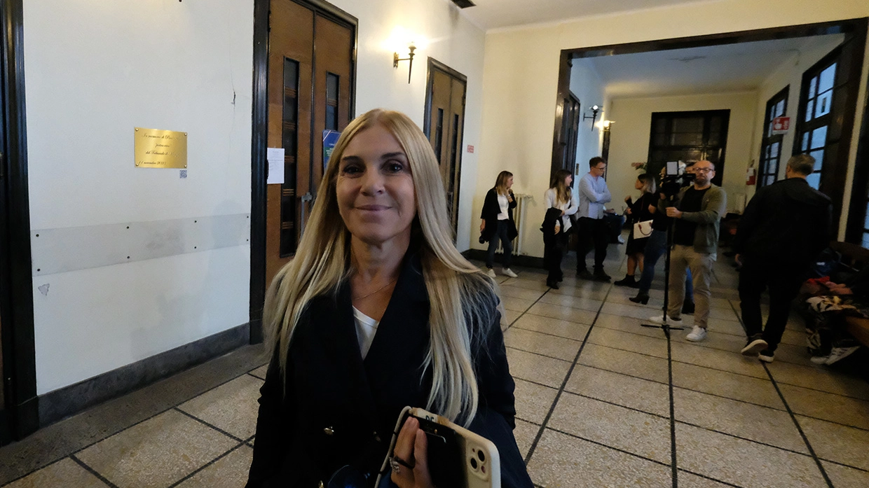 Emanuela Maccarani in tribunale a Monza Emanuela Maccarani in tribunale a Monza
