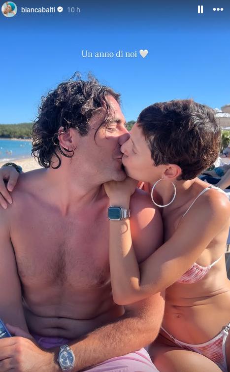 bianca balti e l8217amore con alessandro cutrera un anno di noi la coppia innamoratissima al mare