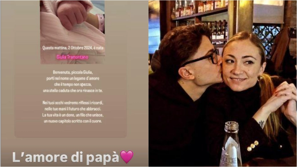 Il post Instagram dell'annuncio della nascita di Giulia Tramontano, la piccola è figlia del fratello della 27enne uccisa a coltellate Il post Instagram dell'annuncio della nascita di Giulia Tramontano, la piccola è figlia del fratello della 27enne uccisa a coltellate