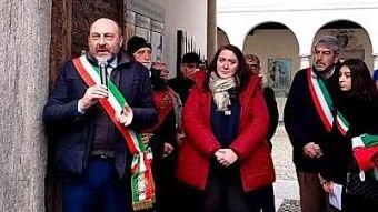 La posa delle pietre di inciampo in memoria di Giorgio Casale Angelo Luoni e Ugo Maspero La posa delle pietre di inciampo in memoria di Giorgio Casale Angelo Luoni e Ugo Maspero