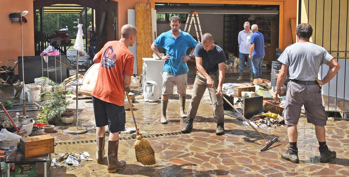 A Pagazzano si lotta per svuotare la falda dopo le piogge torrenziali: “Serve lo stato di calamità”