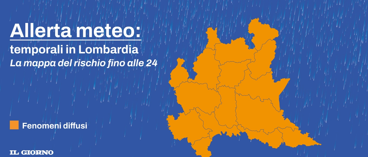 Nuovi temporali con vento e grandine in Lombardia: scatta l’allerta meteo arancione
