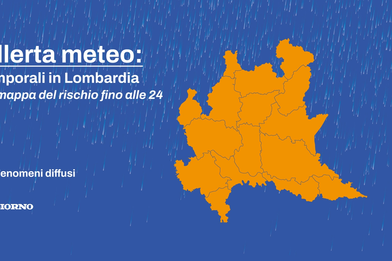 Allerta arancione in Lombardia per rischio temporali in tutte le province