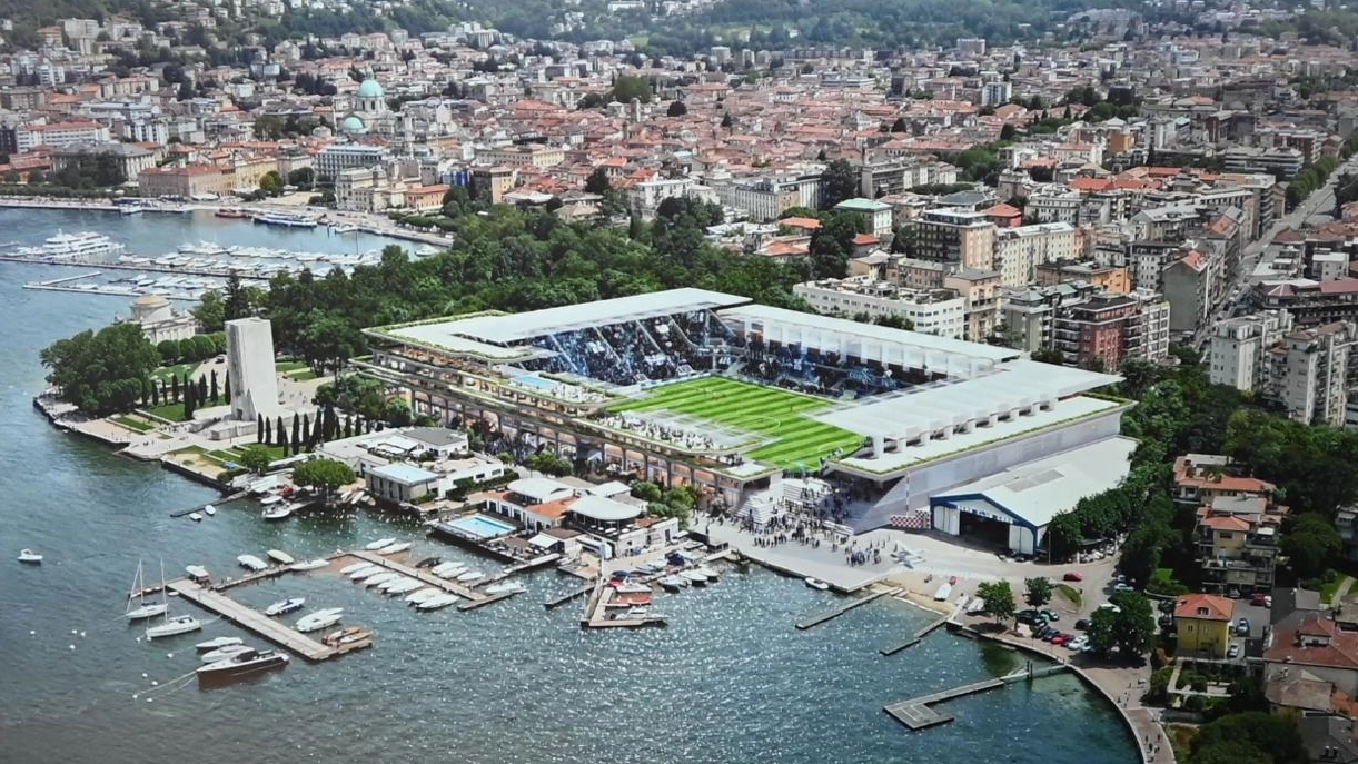 Il progetto del nuovo stadio di Como