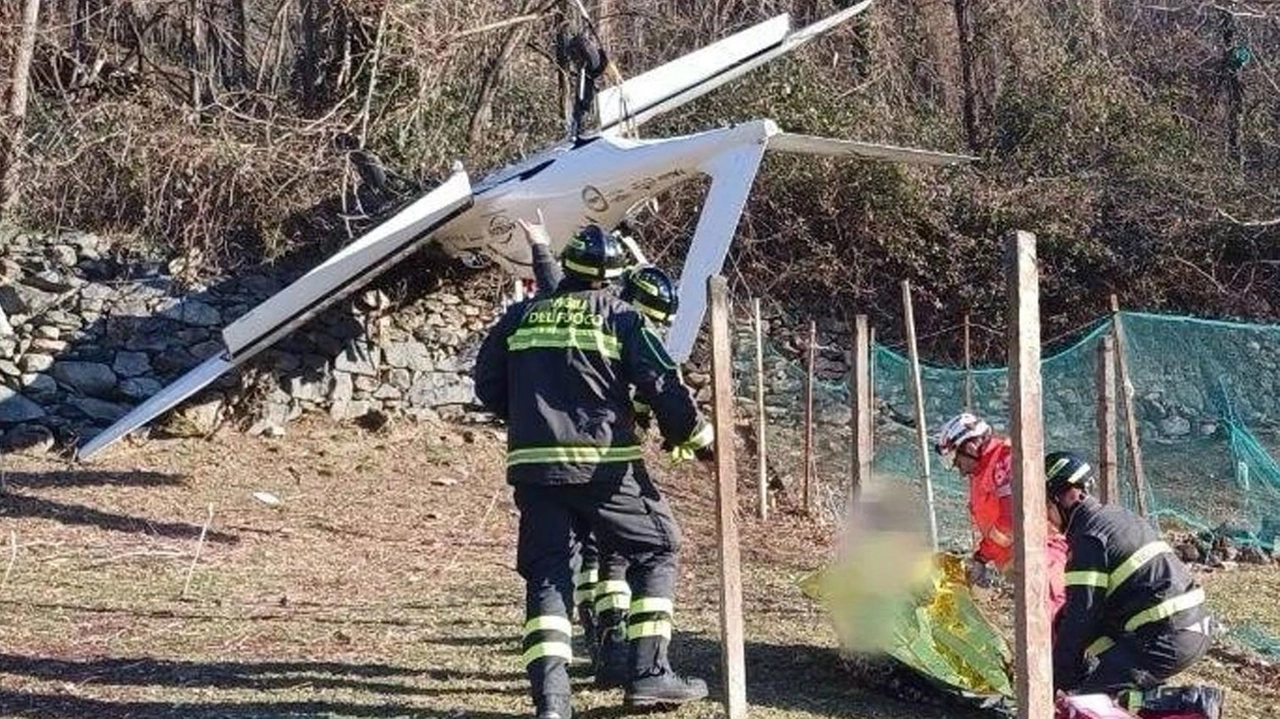 L’ultraleggero precipitato nella mattinata di venerdì in Valtellina
