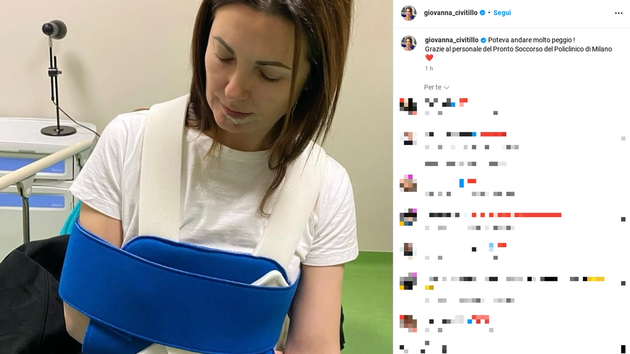 Giovanna Civitillo e il post su Instagram Giovanna Civitillo e il post su Instagram